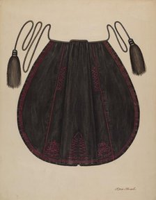 Silk Apron, c. 1938. Creator: Rex F Bush.