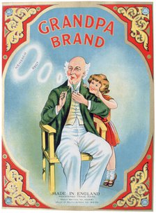 Advert for Grandpa Brand pipe tobacco. Artist: Unknown