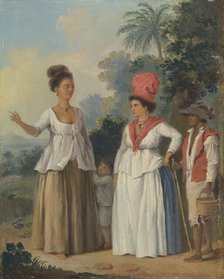 West Indian Women of Color, with a Child and Black Servant, ca. 1780. Creator: Agostino Brunias.