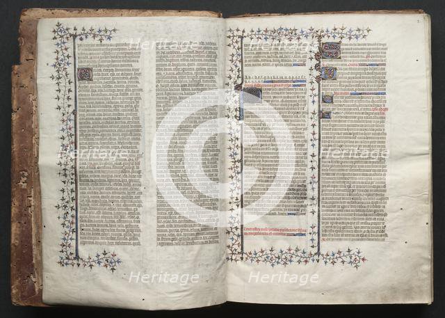 The Gotha Missal: Fol. 1v, Text , c. 1375. Creator: Master of the Boqueteaux (French); Workshop, and.