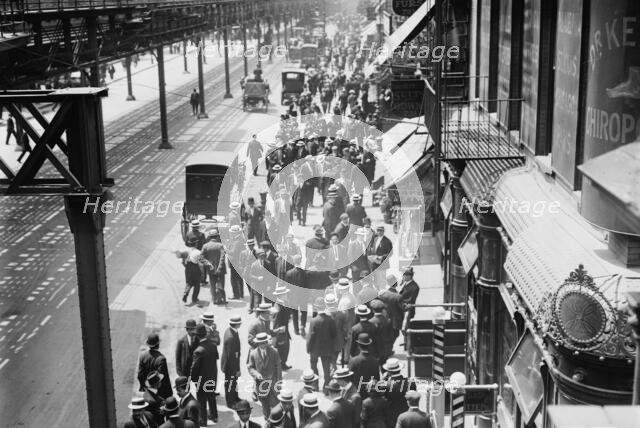 Striking waiters, 1912. Creator: Bain News Service.