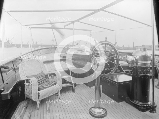 Gale damage on barge 'Beryl' (press print), 1936. Creator: Kirk & Sons of Cowes.