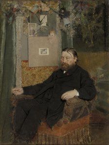 The Composer Peter Benoit, 1883. Creator: Jan Van Beers.