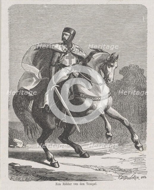 A Knight Templar, ca 1860. Creator: De Doncker (Dedonker), Victor (1827-1881).