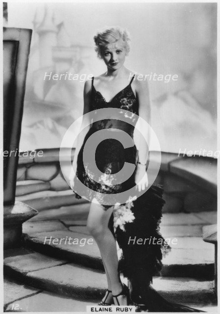 Elaine Ruby, c1938. Artist: Unknown