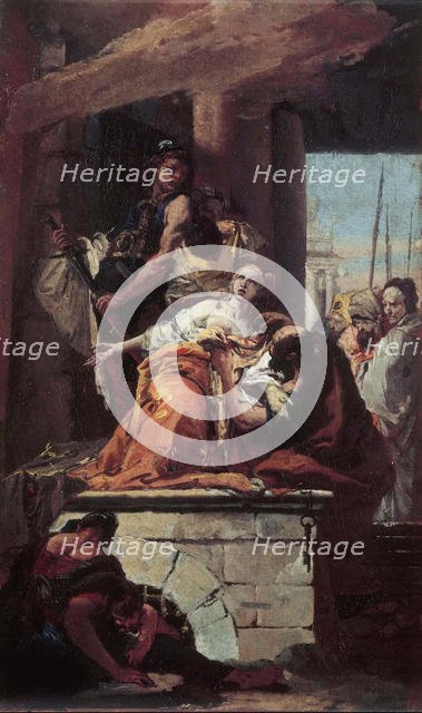 The Martyrdom of Saint Agatha, ca 1734. Creator: Tiepolo, Giambattista (1696-1770).