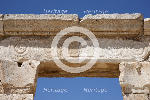 A Nabataean temple, Avdat, Israel. Artist: Samuel Magal