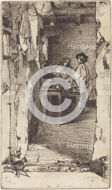 Rag Pickers, Quartier Mouffetard, Paris, 1858. Creator: James Abbott McNeill Whistler.