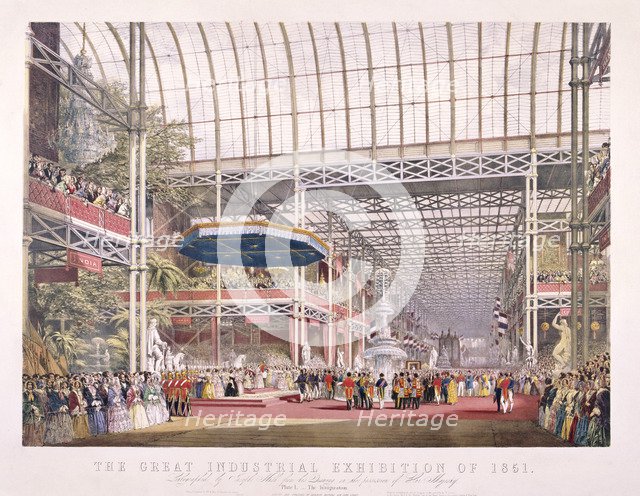 Great Exhibition, Crystal Palace, Hyde Park, London, 1851. Artist: Dickinson Brothers