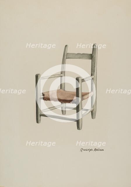 Child's Chair, c. 1940. Creator: Randolph Atkinson.
