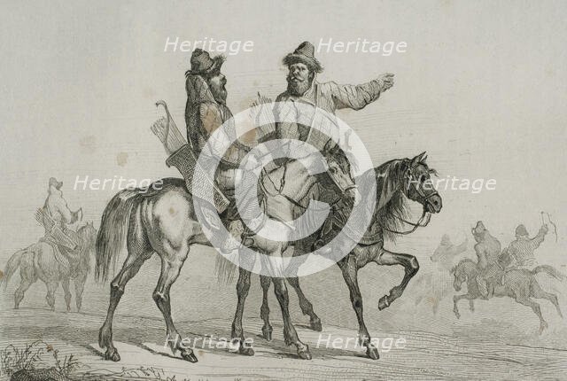 Tatar Knights, 1839. Creator: Augustin François Lemaitre.