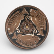 Fish Plate, 350-325 BCE. Creator: Hippocamp Group.