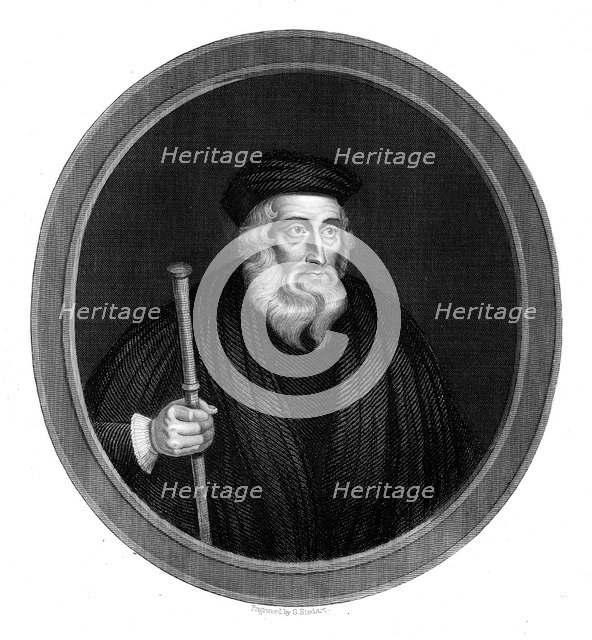 John Wycliffe, 14th century English religious reformer, 1851. Artist: Unknown