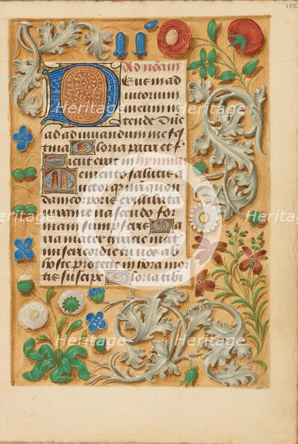 Decorated Initial D; Crohin-La Fontaine Hours, about 1480-1485 ?. Creator: Unknown.