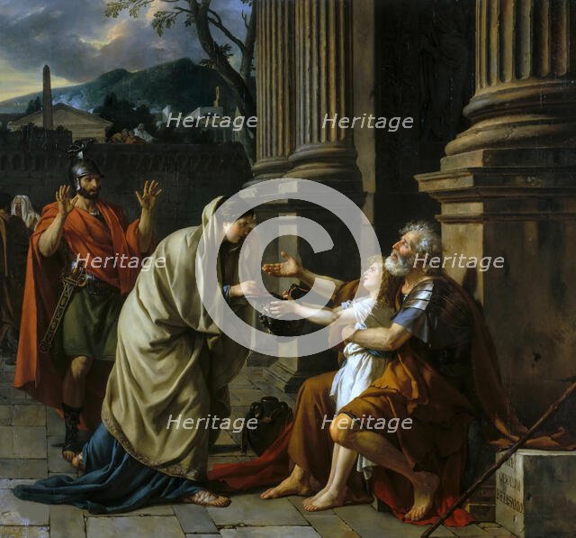 Belisarius Begging for Alms, 1781. Creator: David, Jacques Louis (1748-1825).
