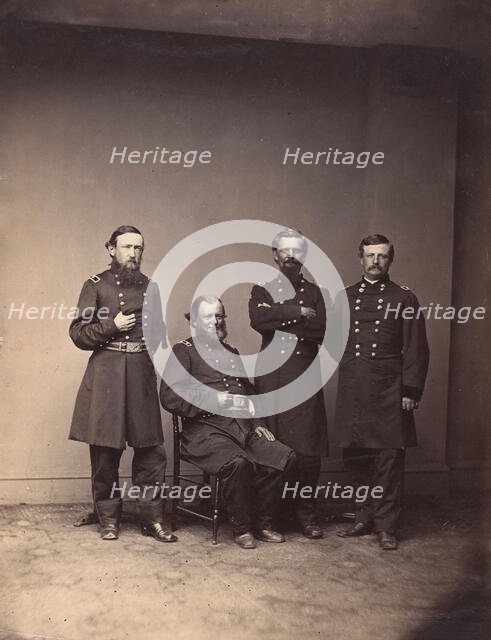 General William Ward and Staff, ca. 1861. Creator: Mathew Brady.