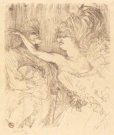 Guy and Mealy in "Paris qui marche" (Guy et Mealy dans "Paris qui marche"), 1898. Creator: Henri de Toulouse-Lautrec.
