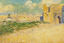 The Mansur Gate in Meknes, Morocco. Artist: Rysselberghe, Théo van (1862-1926)