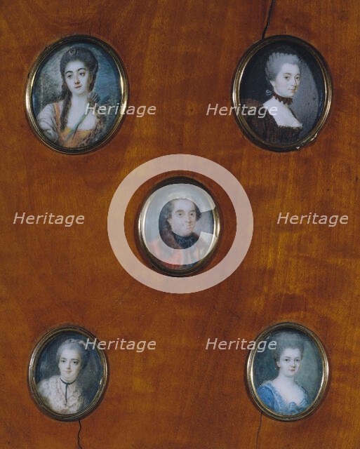 Portrait of Mme d'Epinay with hair in curls. Creator: Unknown.