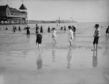 Bathing at Coney Island, between 1900 and 1905. Creator: Unknown.