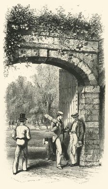 'Entrance to the Playing Fields', c1870.