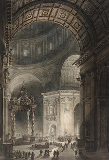 Illumination of the Cross in St. Peter's on Good Friday, 1787. Creators: Giovanni Battista Piranesi, Louis Jean Desprez.