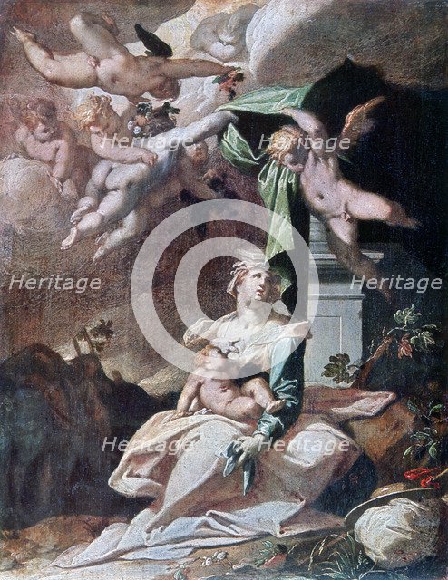 'Flight into Egypt', c1566-1611.  Artist: Bartholomeus Spranger