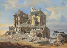 The Battle of the Casino dei Quattro Venti, 1849. Creator: Werner, Carl Friedrich Heinrich (1808-1894).