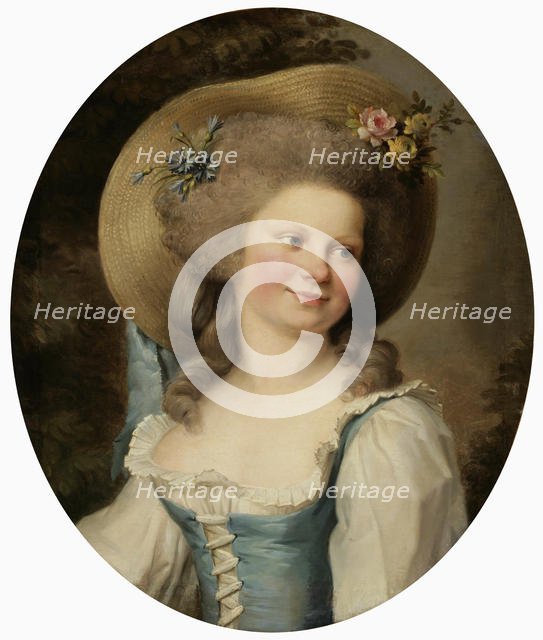 Madame Dugazon (1755-1821) as Babet in the Comedy "Blaise et Babet, ou la Suite des trois fermiers". Creator: Labille-Guiard, Adélaïde (1749-1803).