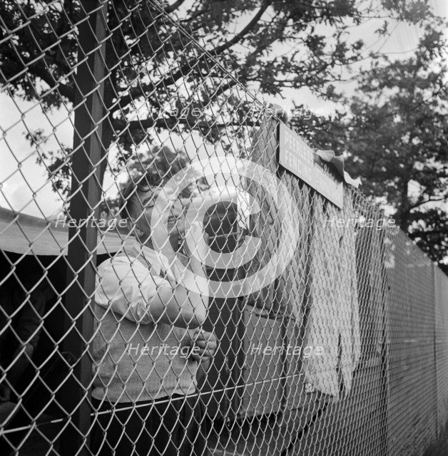 A man shaving at the Royal Agricultural Show, Newcastle upon Tyne, c1946-c1959. Artist: John Gay