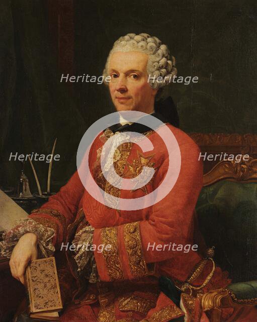 Portrait of Guillaume Du Tillot (1711-1774), c1760. Creator: Ferrari, Pietro Melchiorre (1735-1787).