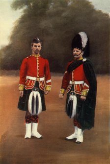 'Private and Corporal of the Gordon Highlanders', 1900. Creator: Gregory & Co.