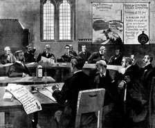 Advertisement for Old Bushmills - A House of Commons Select Committee, 1898.  Creator: Unknown.