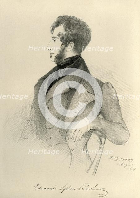 'Edward Lytton Bulwer', 1837. Creator: Richard James Lane.