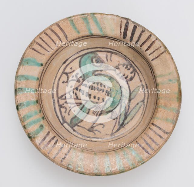 Bowl with Bird, Central Italian, ca. 1300. Creator: Unknown.