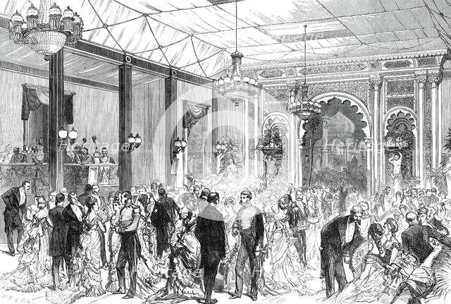The Royal Visit to the City: the Indian Ball-Room at the Guildhall, 1876. Creator: C.R..