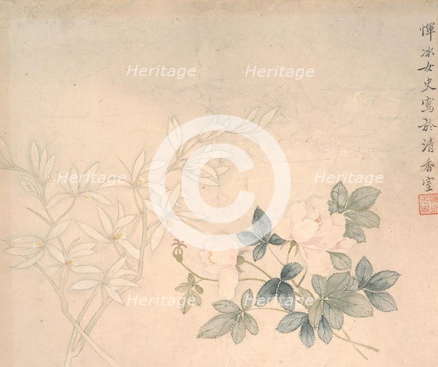 Flower Study, 17th century. Creator: Yun Bing.