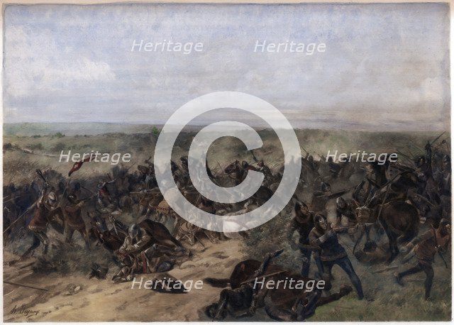 Battle of Crécy, 26th August 1346. Creator: Unknown.