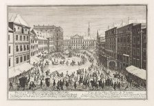 Vienna Neuer Markt (New Market), 1719. Creator: Fischer von Erlach, Joseph Emanuel (1693-1742).