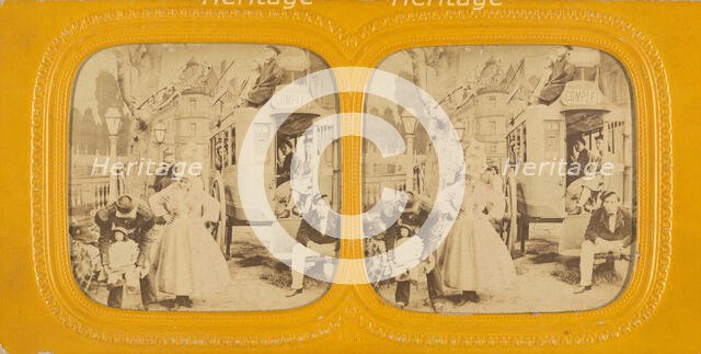 Scene of an unidentified play, about 1868. Creator: E Lamy.