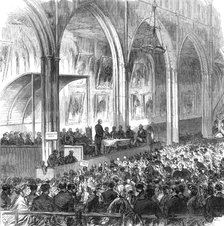 Meeting of the Church Congress in St. Andrew's Hall, Norwich, 1865. Creator: Unknown.