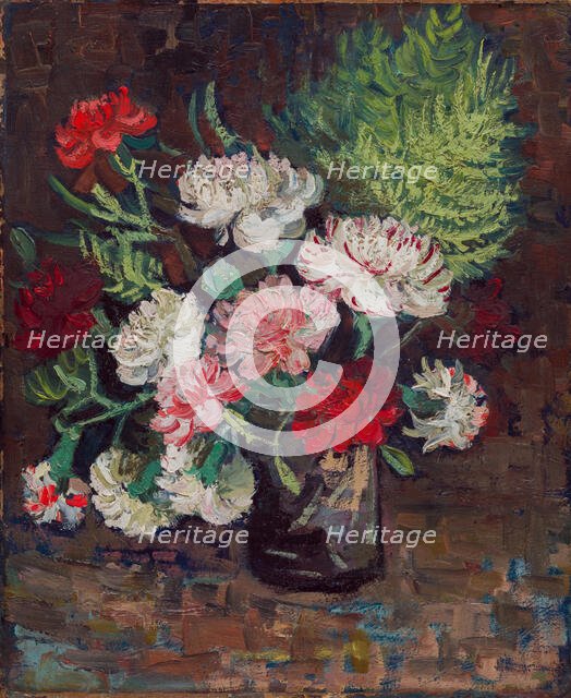 Vase with Carnations, 1886. Creator: Vincent van Gogh.