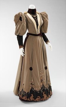 Evening dress, American, 1893. Creator: Unknown.