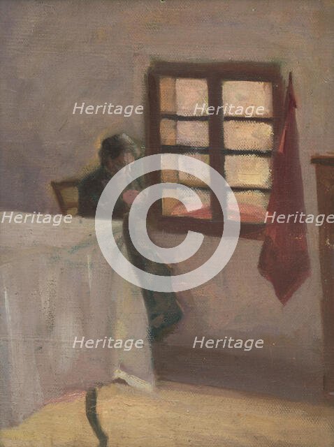 Woman by a Window, around 1905. Creator: Eduard Putra.