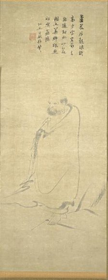 Bodhidharma Crossing the Yangzi on a Reed, 1300s. Creator: Unknown.