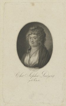 Portrait of the author Christiane Sophie Ludwig, née Fritsche (1764-1815) , c. 1810. Creator: Nettling, Friedrich Wilhelm (active 1793-1824).