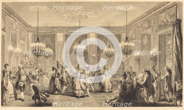 Le bal paré, 1774. Creator: Antoine Jean Duclos.