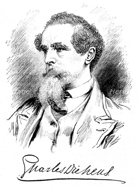 Charles Dickens, English novelist and journalist, c1860s Artist: Unknown