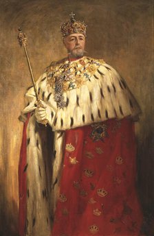 Oskar II (Oskar Fredrik), 1829-1907, King of Sweden 1872 and of Norway 1872-1905,  c.1897. Creator: Oscar Bjorck.