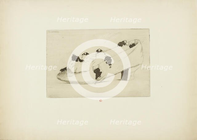 The Assault of the Shoe, 1888. Creator: Henri-Charles Guerard.